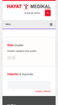 Mobile Screenshot of hayatmedikal.net