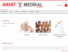 Tablet Screenshot of hayatmedikal.net